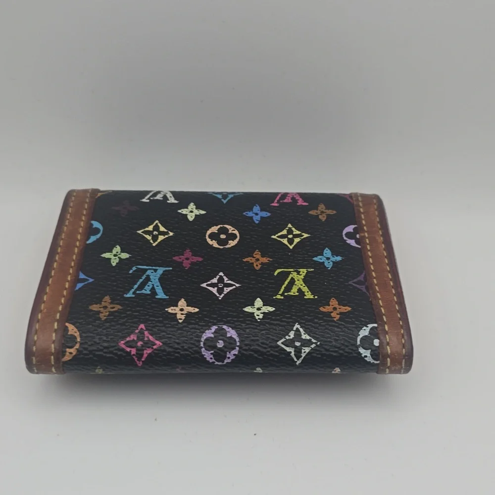 Louis Vuitton Mono Multicolor Porte Monnaie Plat Coin Wallet (VERY GOOD)COA✨️ - Picture 13 of 16